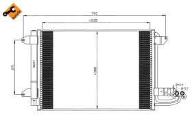 Nrf 35520 - Radiador Condensador  Aire Acondicionado