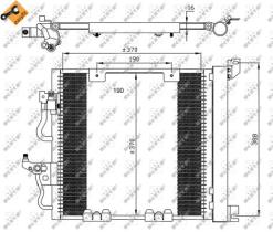 Nrf 35598 - Radiador Condensador  Aire Acondicionado