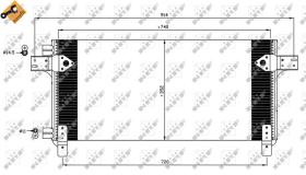 Nrf 35620 - Radiador Condensador  Aire Acondicionado