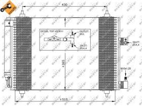 Nrf 35649 - CONDENSADOR TURISMOS CITROEN C5 04-