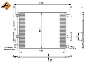 Nrf 35655 - Radiador Condensador  Aire Acondicionado