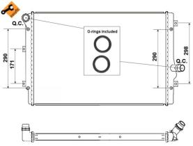 Nrf 53425 - Radiador