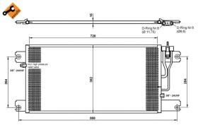 Nrf 35762 - Radiador Condensador  Aire Acondicionado