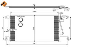 Nrf 35790 - Radiador Condensador  Aire Acondicionado