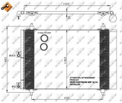 Nrf 35843 - Radiador Condensador  Aire Acondicionado