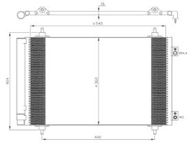 Nrf 35844 - Radiador Condensador  Aire Acondicionado