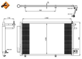 Nrf 35903 - Radiador Condensador  Aire Acondicionado