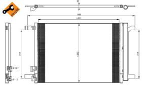 Nrf 35968 - Radiador Condensador  Aire Acondicionado